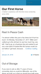 Mobile Screenshot of ourfirsthorse.com